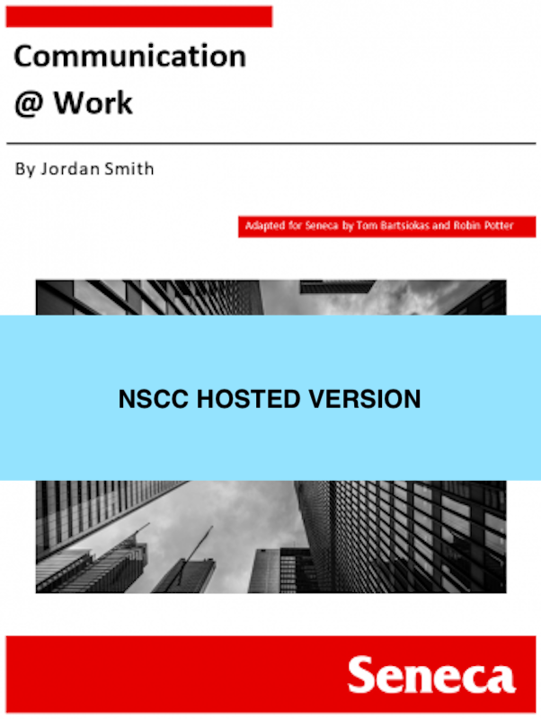 Cover image for Communication @ Work Seneca Edition