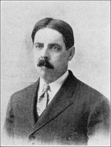 Black and white image of Edward Lee Thorndike - white man with mustache and wearing a suit