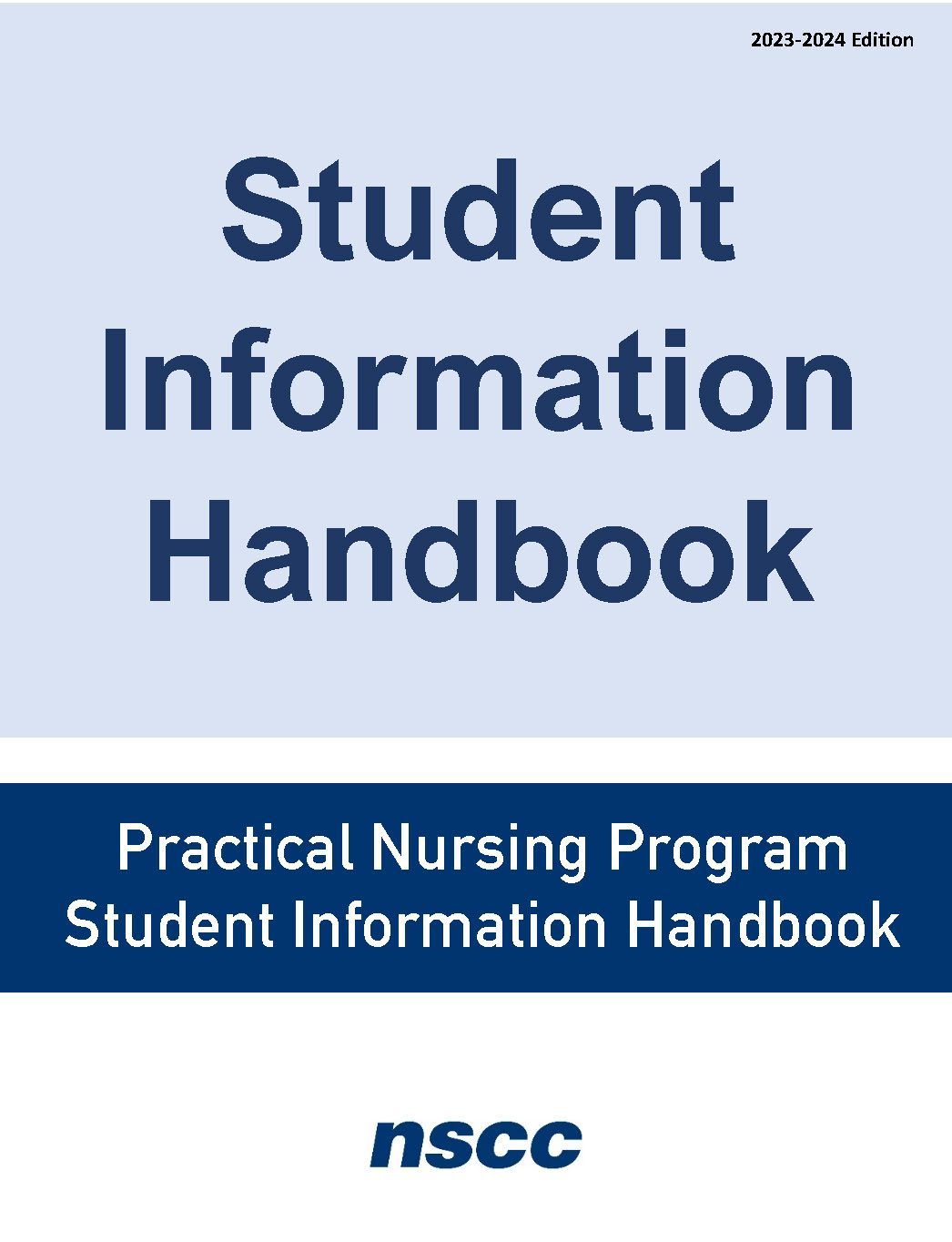 Cover image for Practical Nursing Student Information Handbook