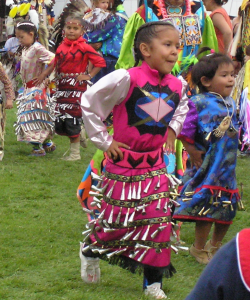 Children Dancing in full regalia