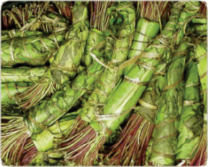 Bunches of khat.