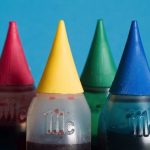 bottles of food colouring