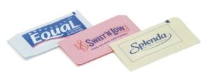 packets of artificial sweeteners