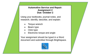 sample assignment instructions