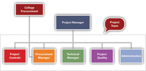 The procurement manager is part of the project team