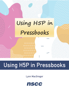 Using H5P in Pressbooks book cover