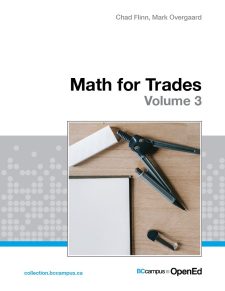Math for Trades: Volume 3 book cover