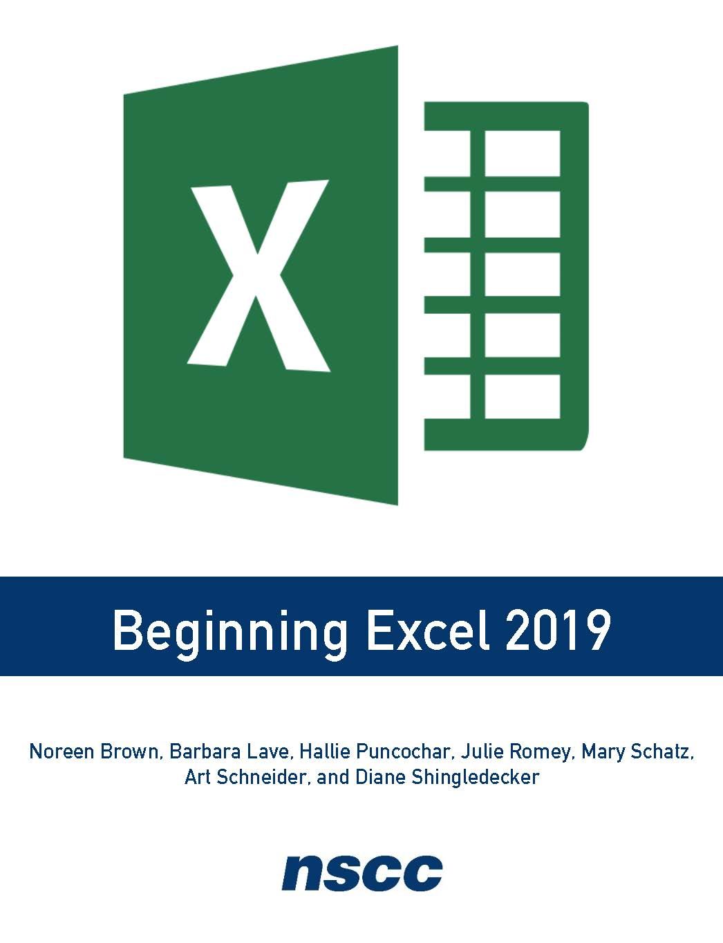 Cover image for Beginning Excel 2019