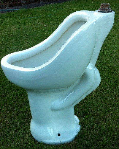 Vintage Crane pedestal urinal