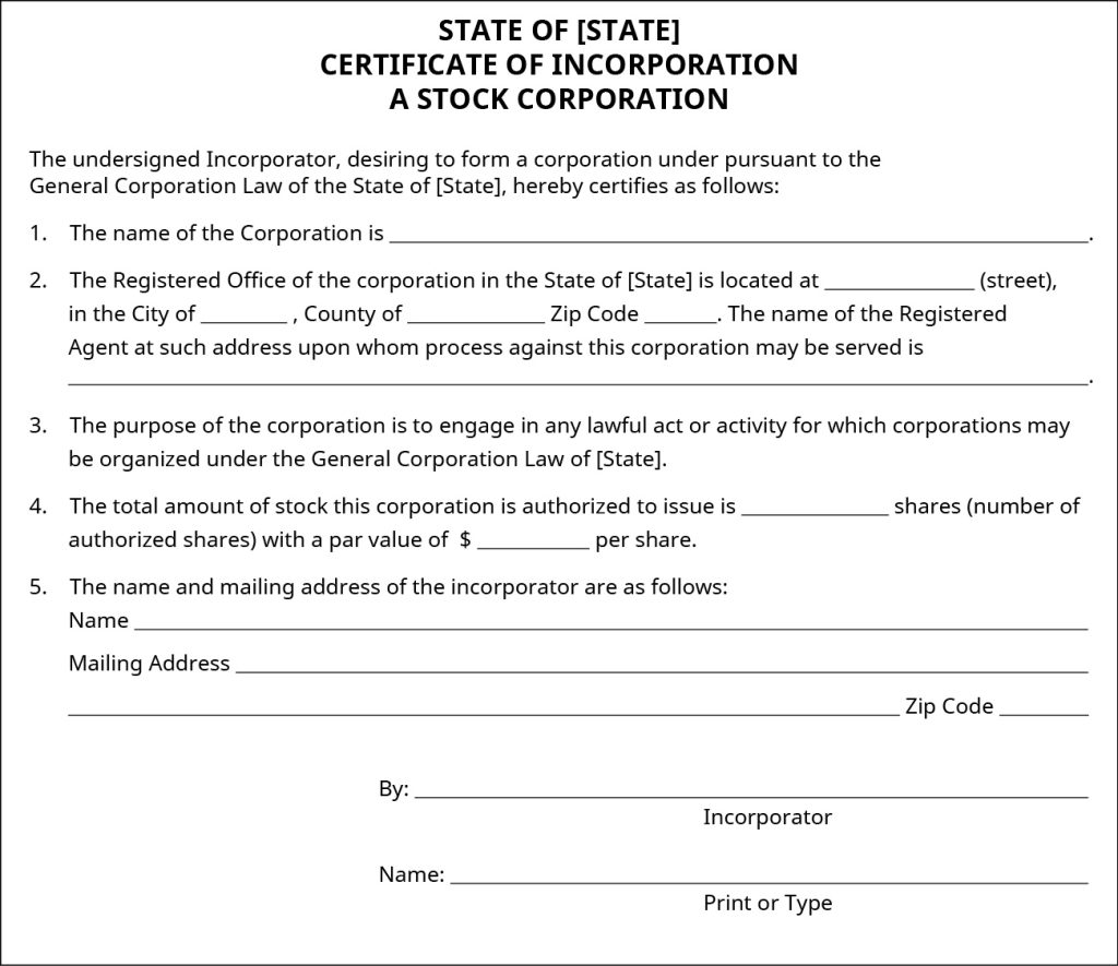 A empty form document with blank spaces and a line for a signature.