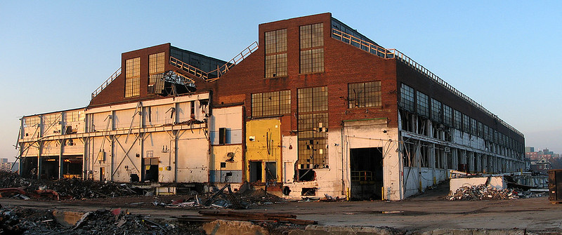 Derelict General Motors plant in Oshawa. Soon to be torn down.