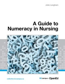 A Guide to Numeracy in Nursing book cover