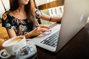 Woman on Computer