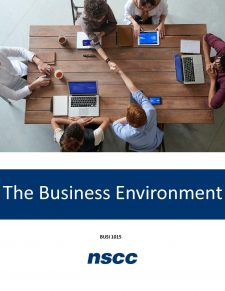 The Business Environment book cover