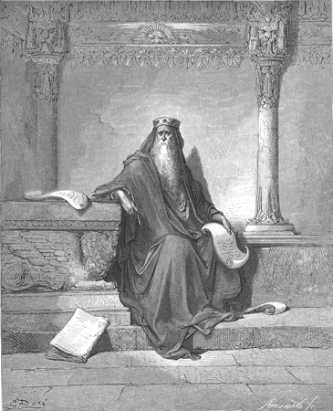 A drawing of King Solomon.