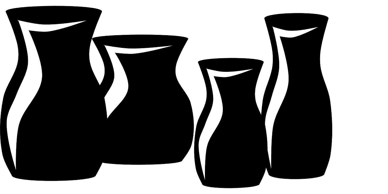 drawing of vases