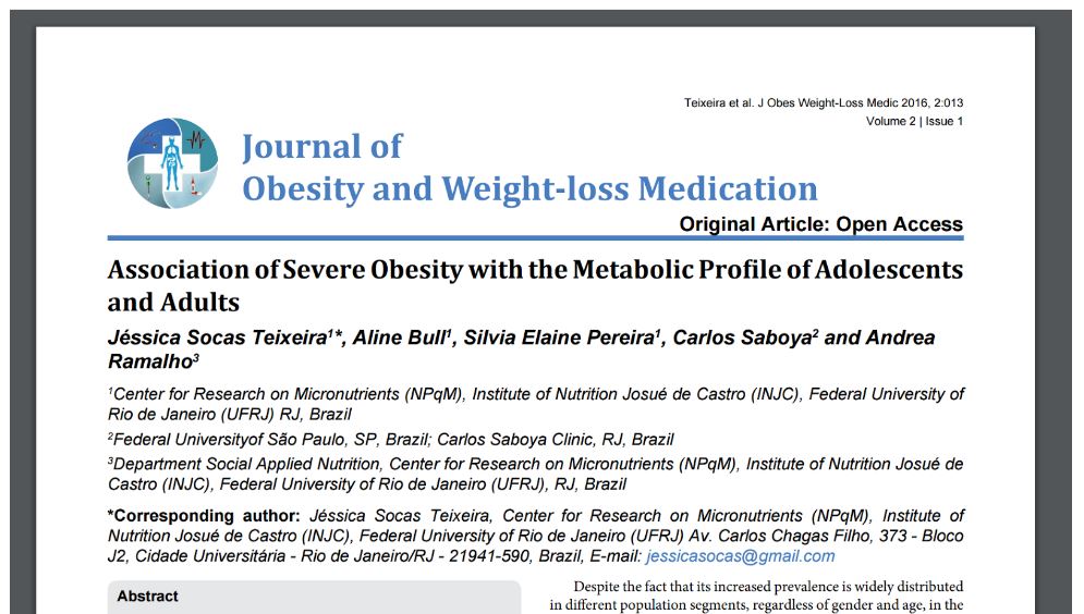 An article published in the Journal of Obesity and Weight-loss Medication whose impact factor we want to investigate. End.